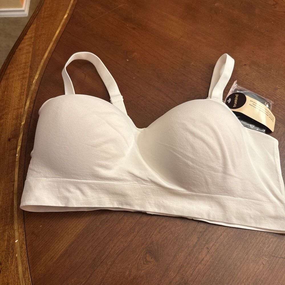 Truekind Supportive Comfort Wireless Shaping Bra White/Sizes XL NWT